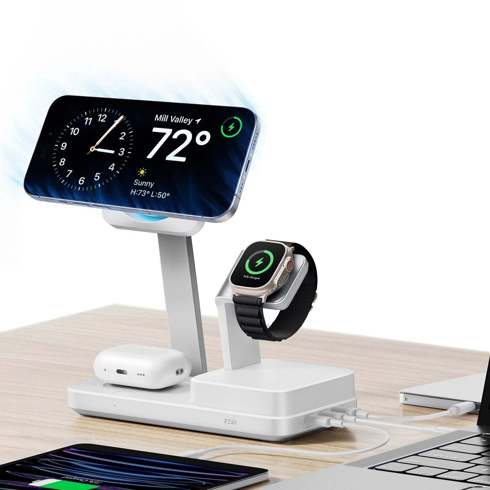 100W 6-in-1 Charging Station with MagSafe + CryoBoost - EU Plug